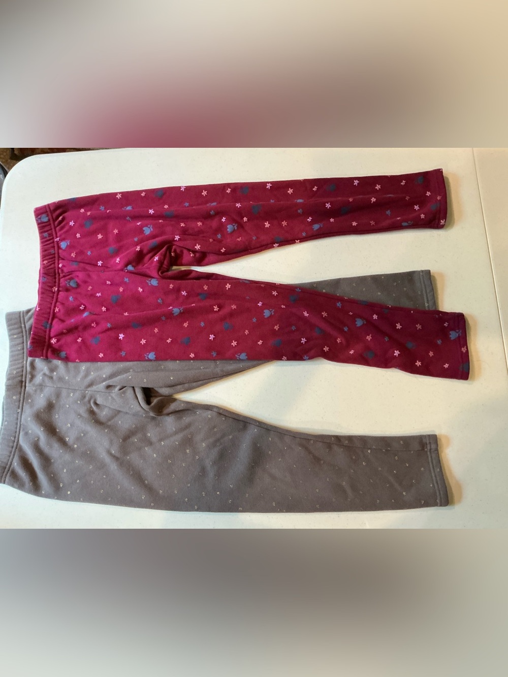 Set of 2 Excellent Condition Girls Size 12 Carters Fleece Pants